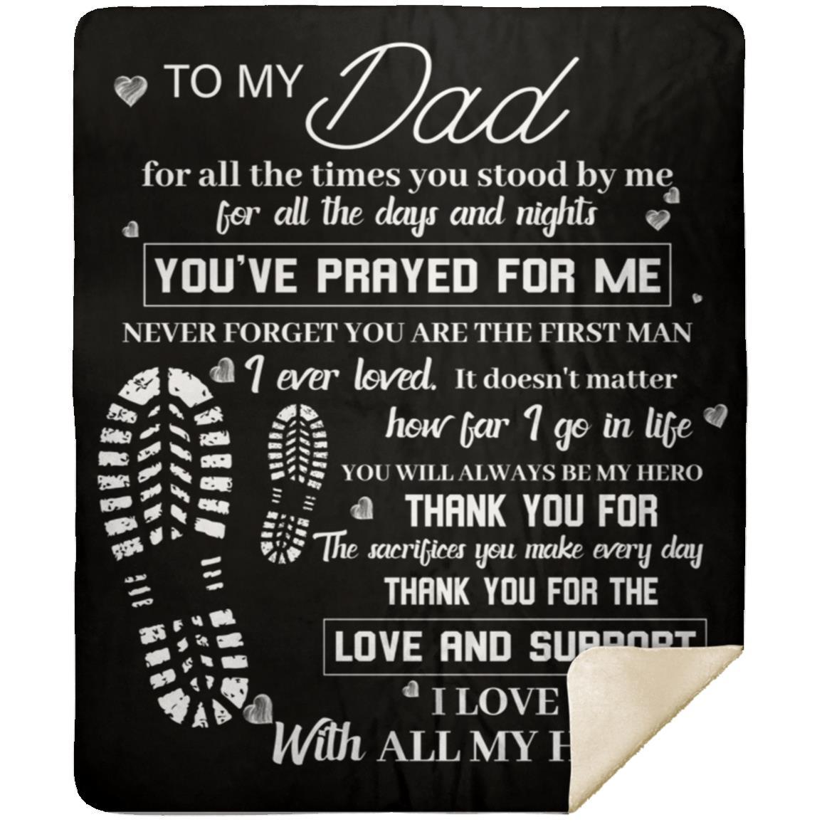 To My Dad Blanket