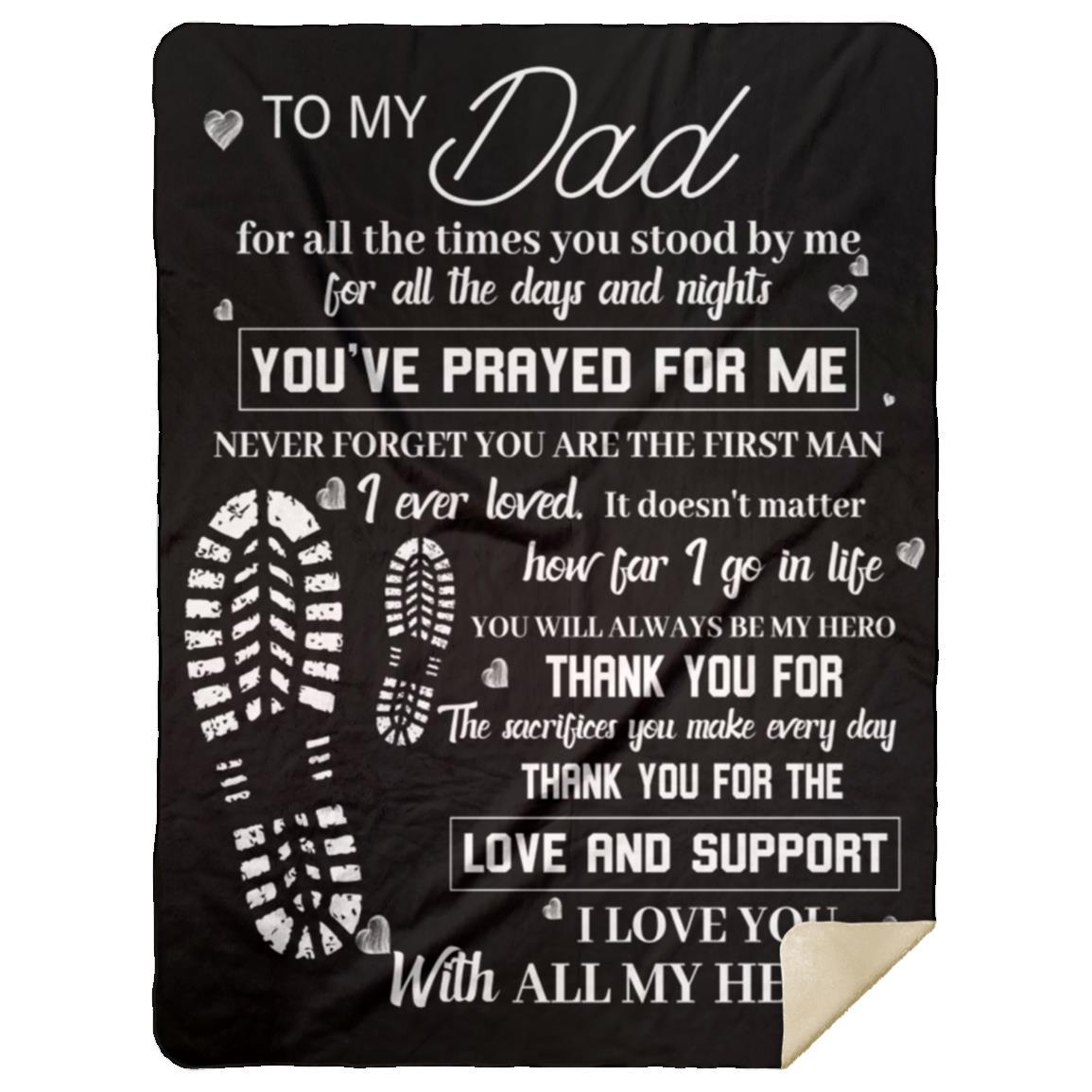 To My Dad Blanket