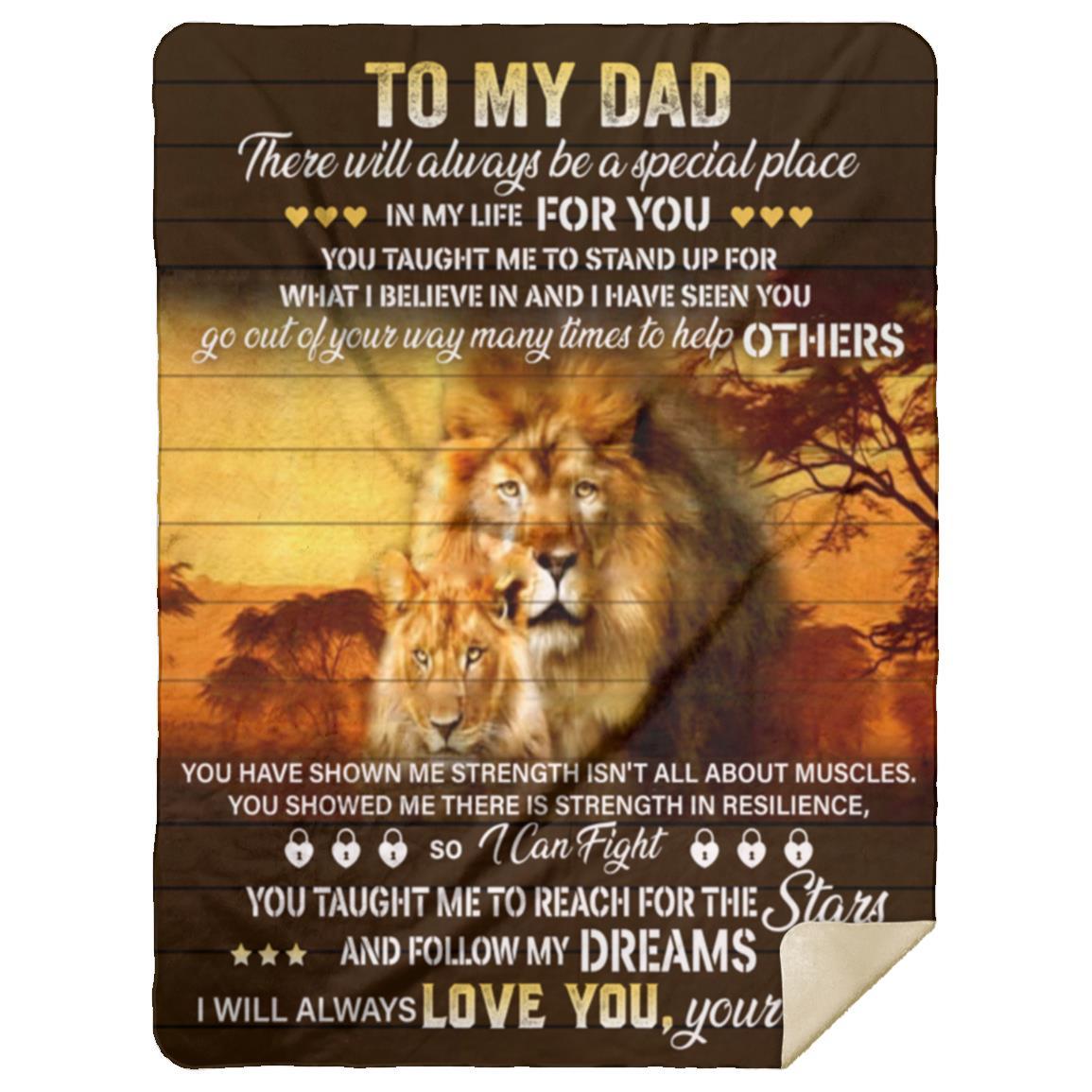 To My Dad Blanket