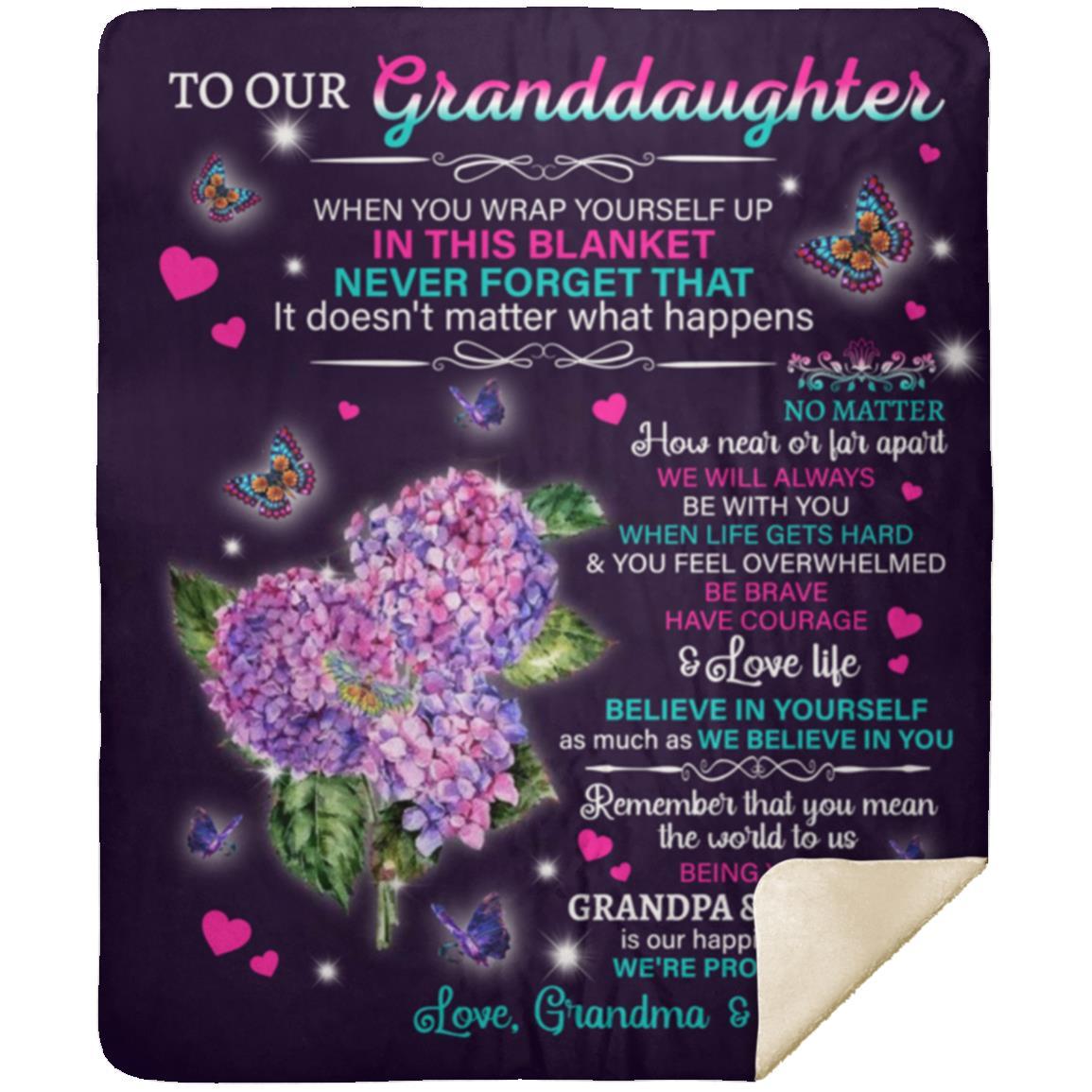 To Our Granddaughter Blanket