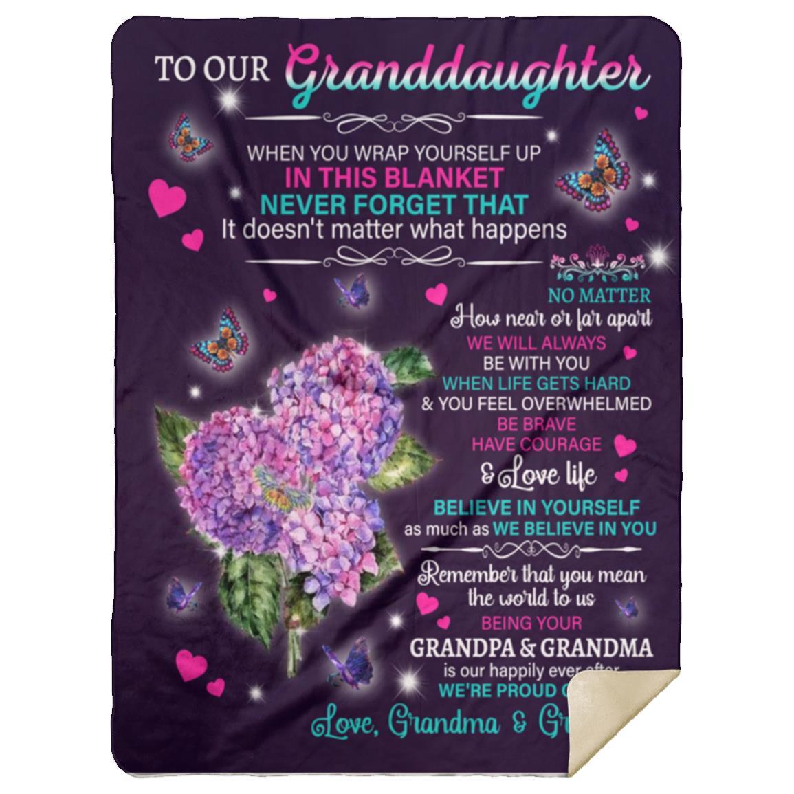 To Our Granddaughter Blanket
