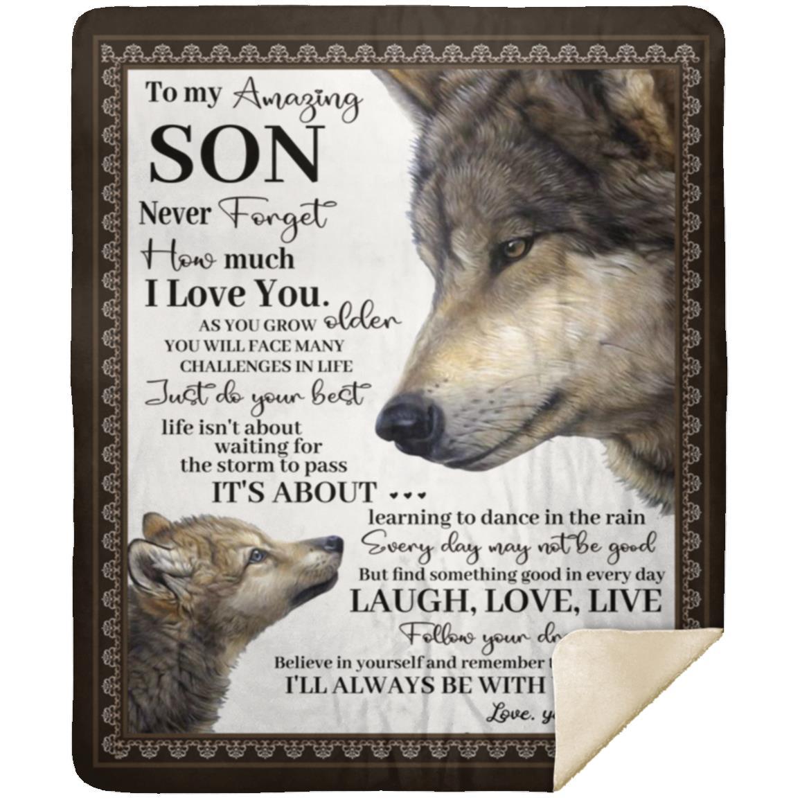 To My Son Blanket From Mom