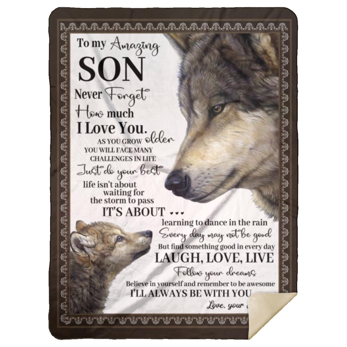 To My Son Blanket From Mom