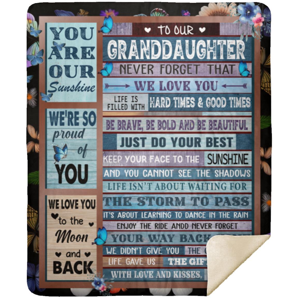 To Our Granddaughter Blanket