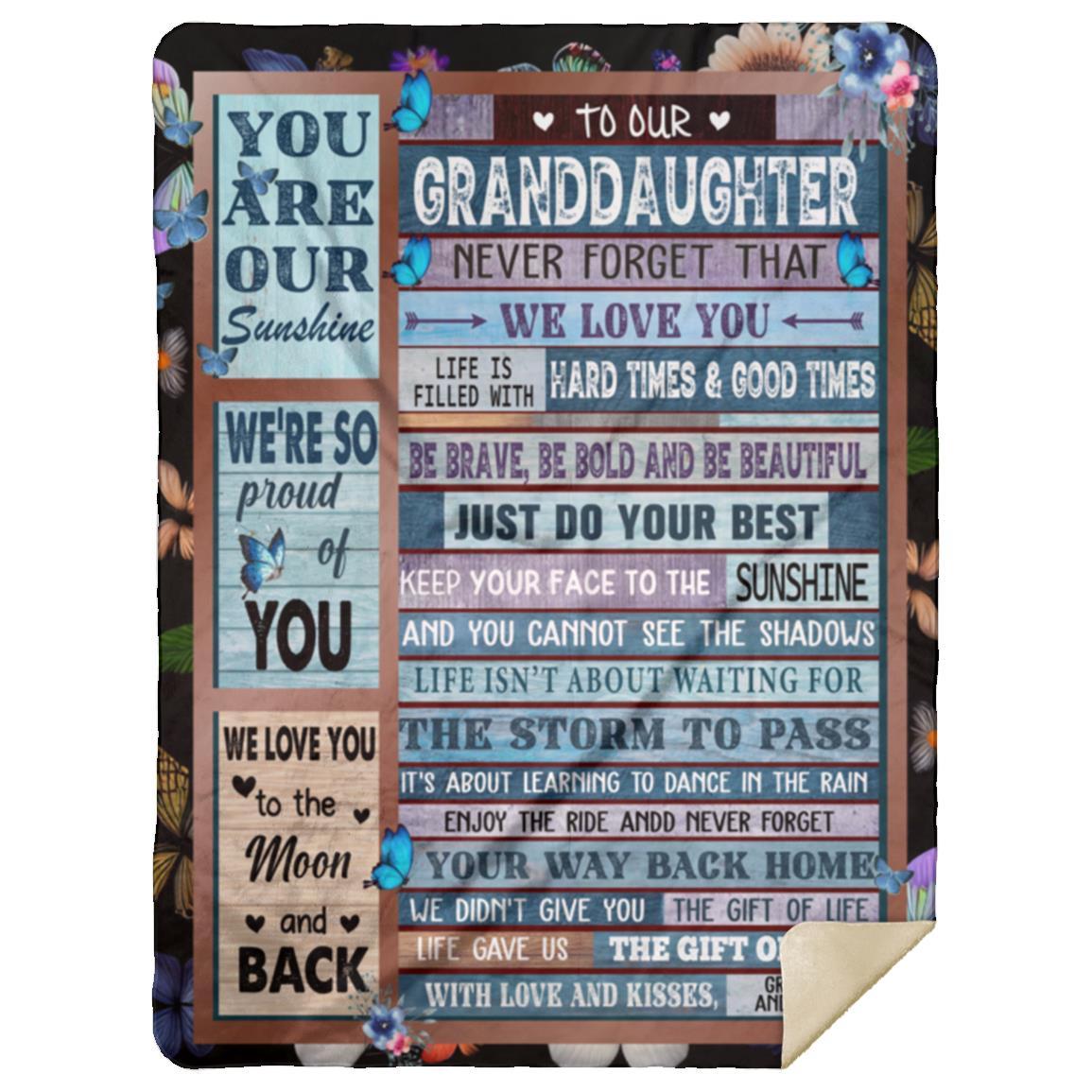 To Our Granddaughter Blanket