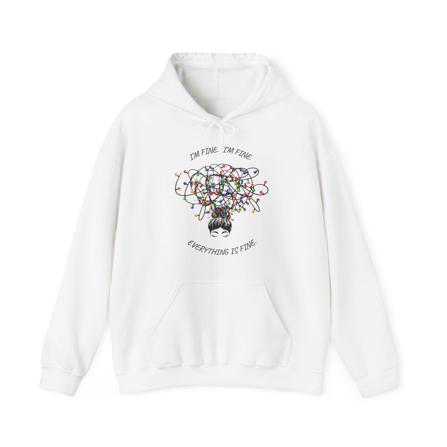 It's Fine. I'm Fine. Heavy Blend™ Hooded Sweatshirt