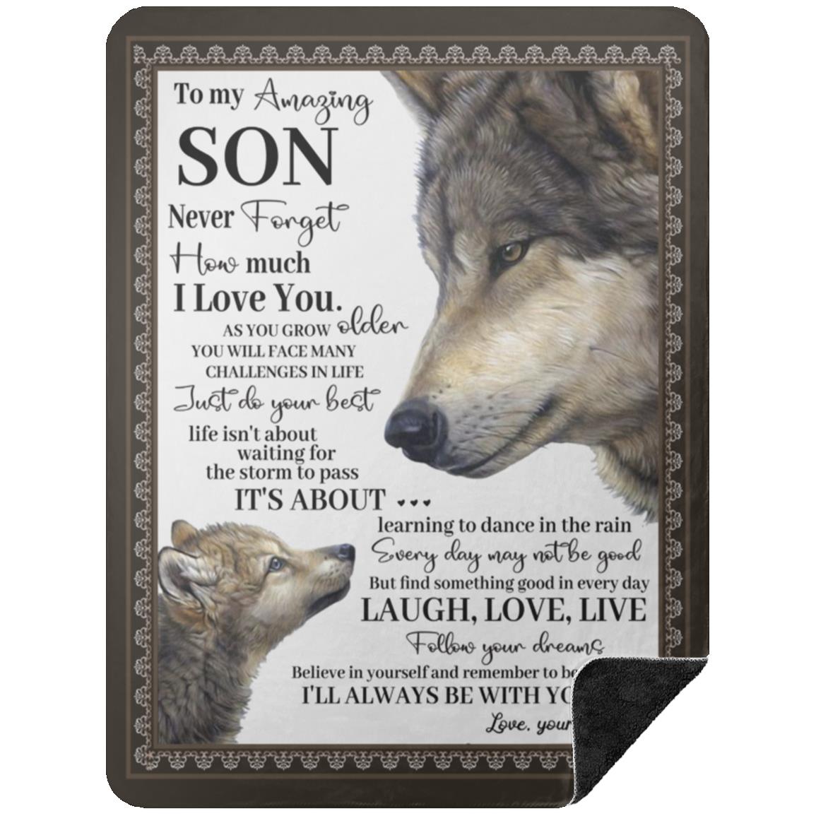 To My Son Blanket From Mom