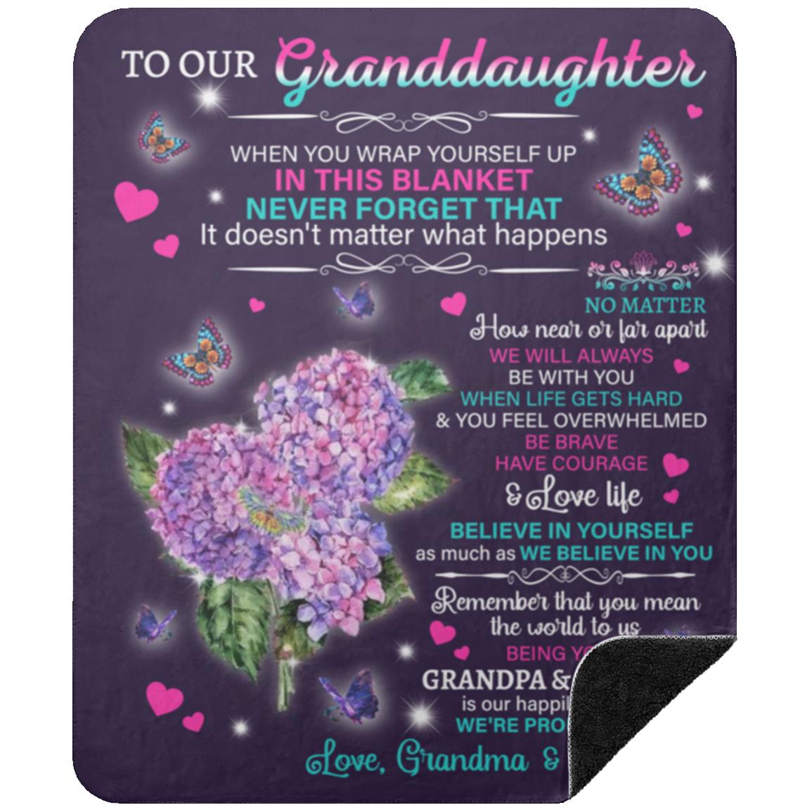 To Our Granddaughter Blanket