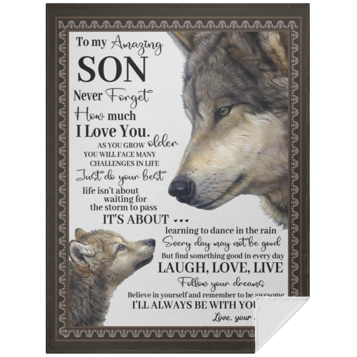 To My Son Blanket From Mom