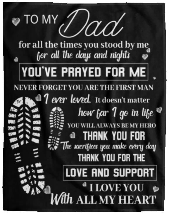 To My Dad Blanket