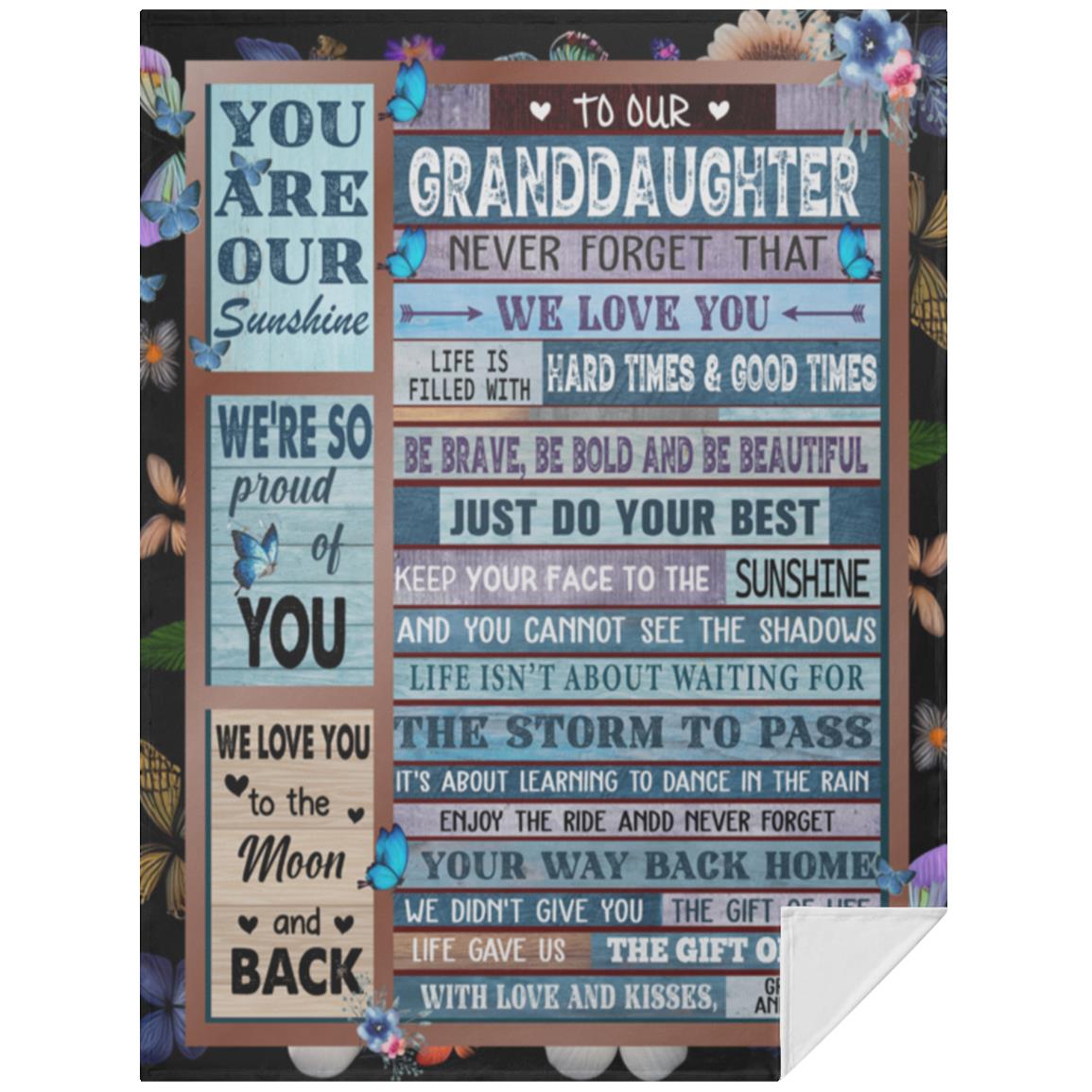 To Our Granddaughter Blanket