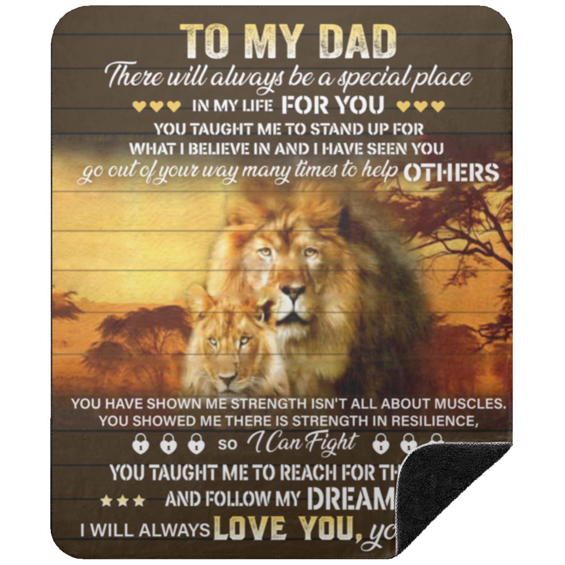 To My Dad Blanket