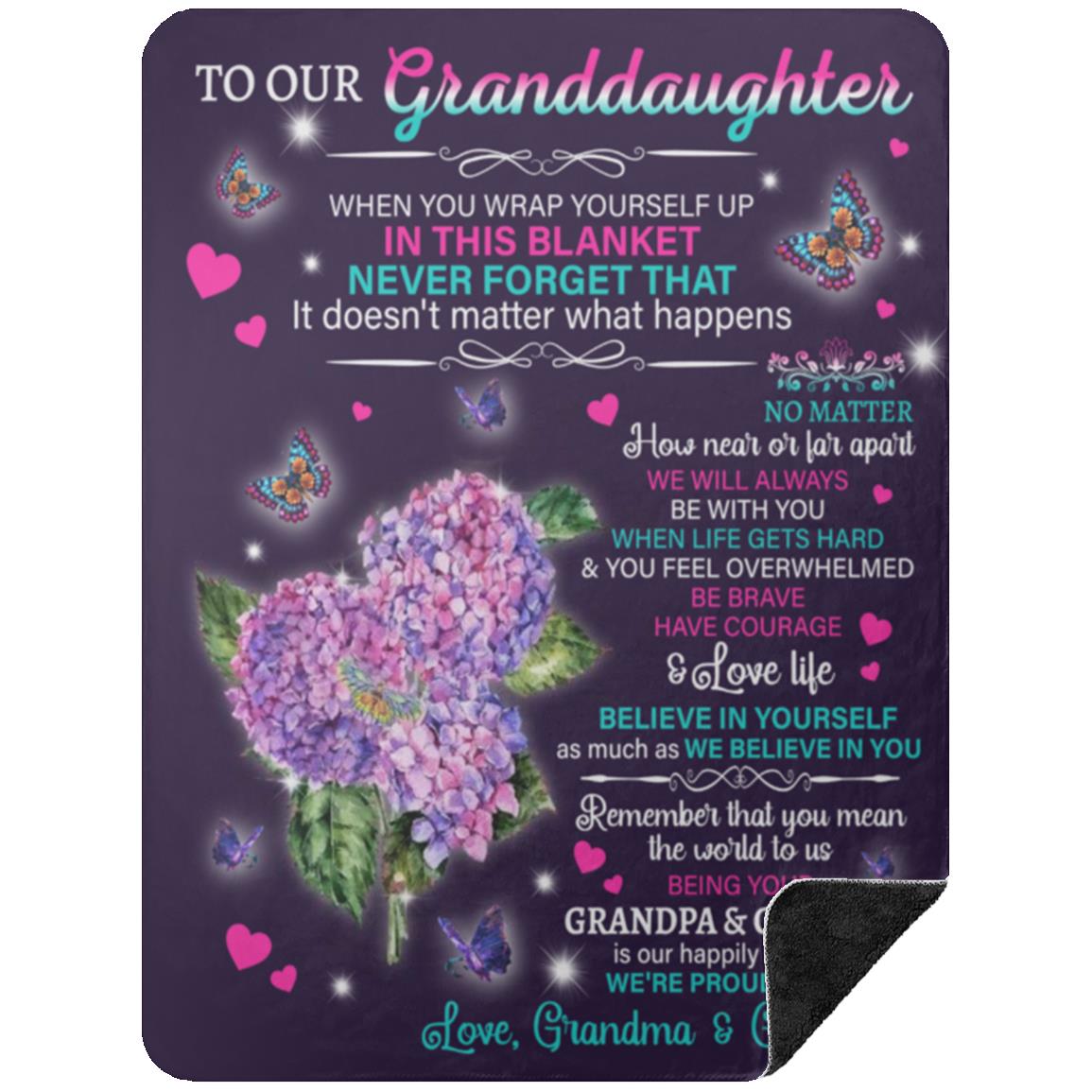 To Our Granddaughter Blanket