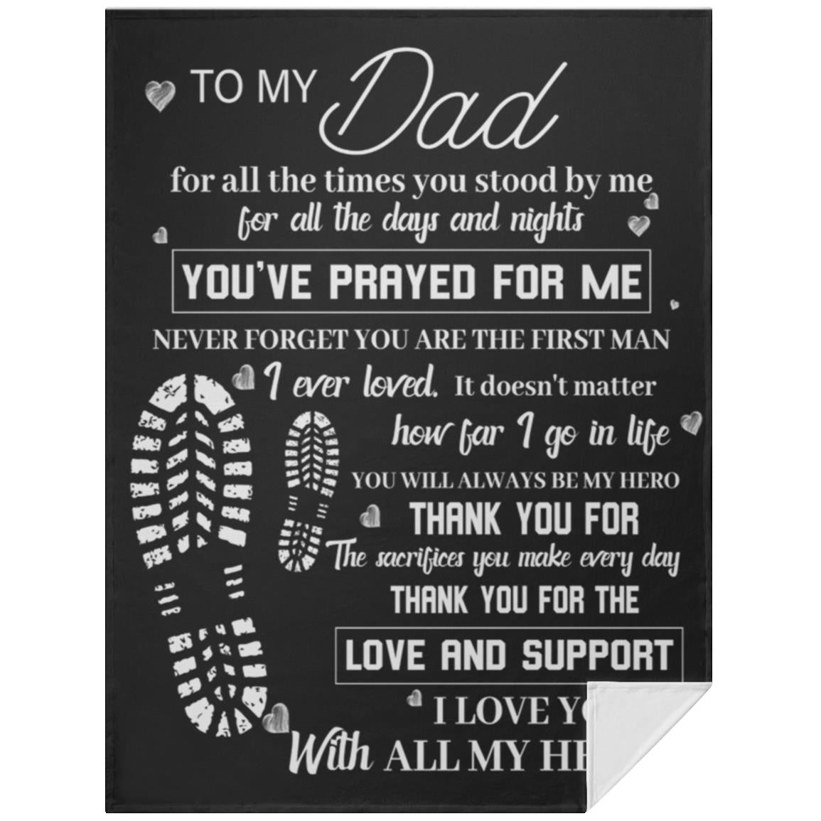 To My Dad Blanket