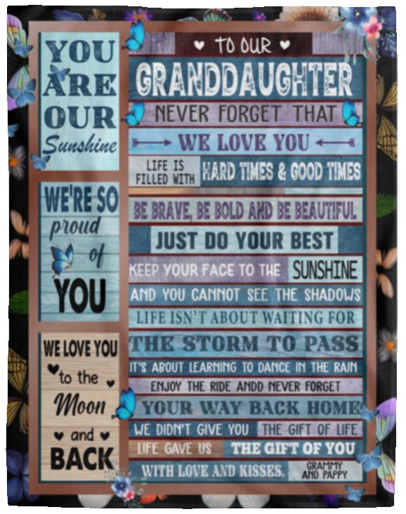 To Our Granddaughter Blanket