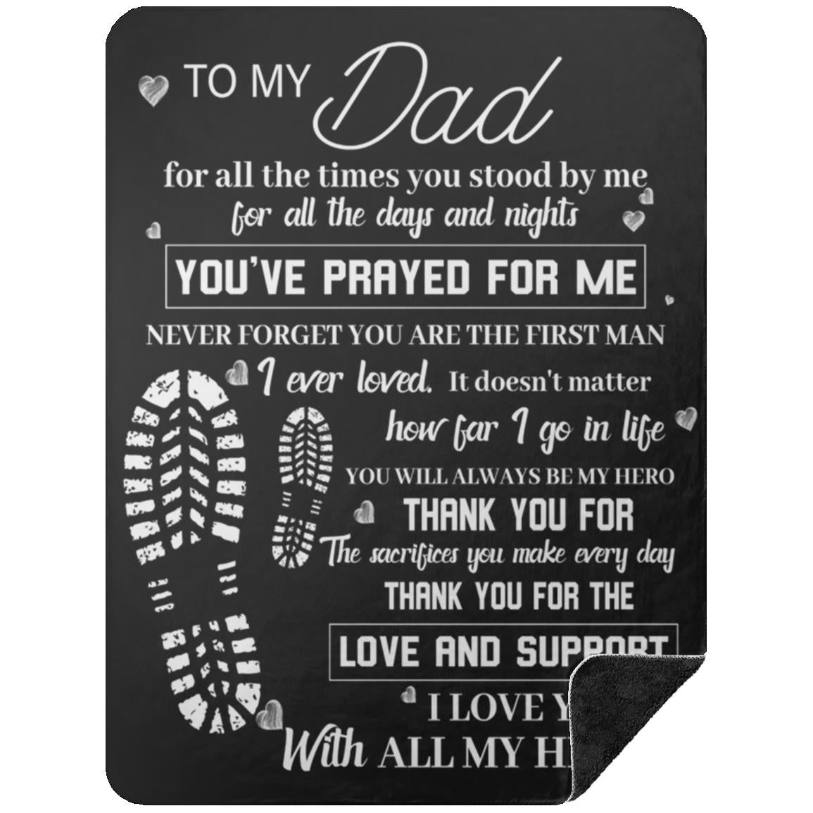 To My Dad Blanket