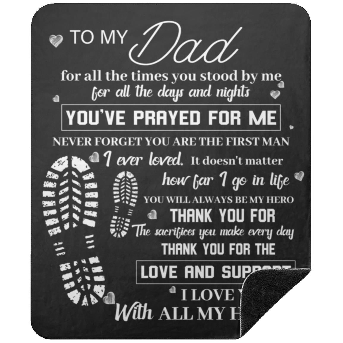 To My Dad Blanket