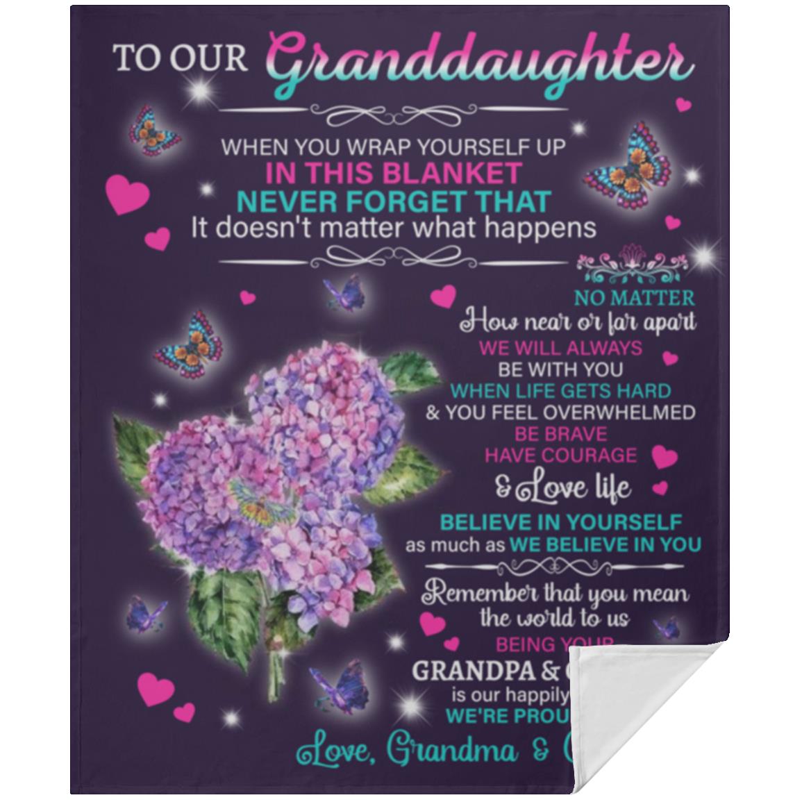 To Our Granddaughter Blanket
