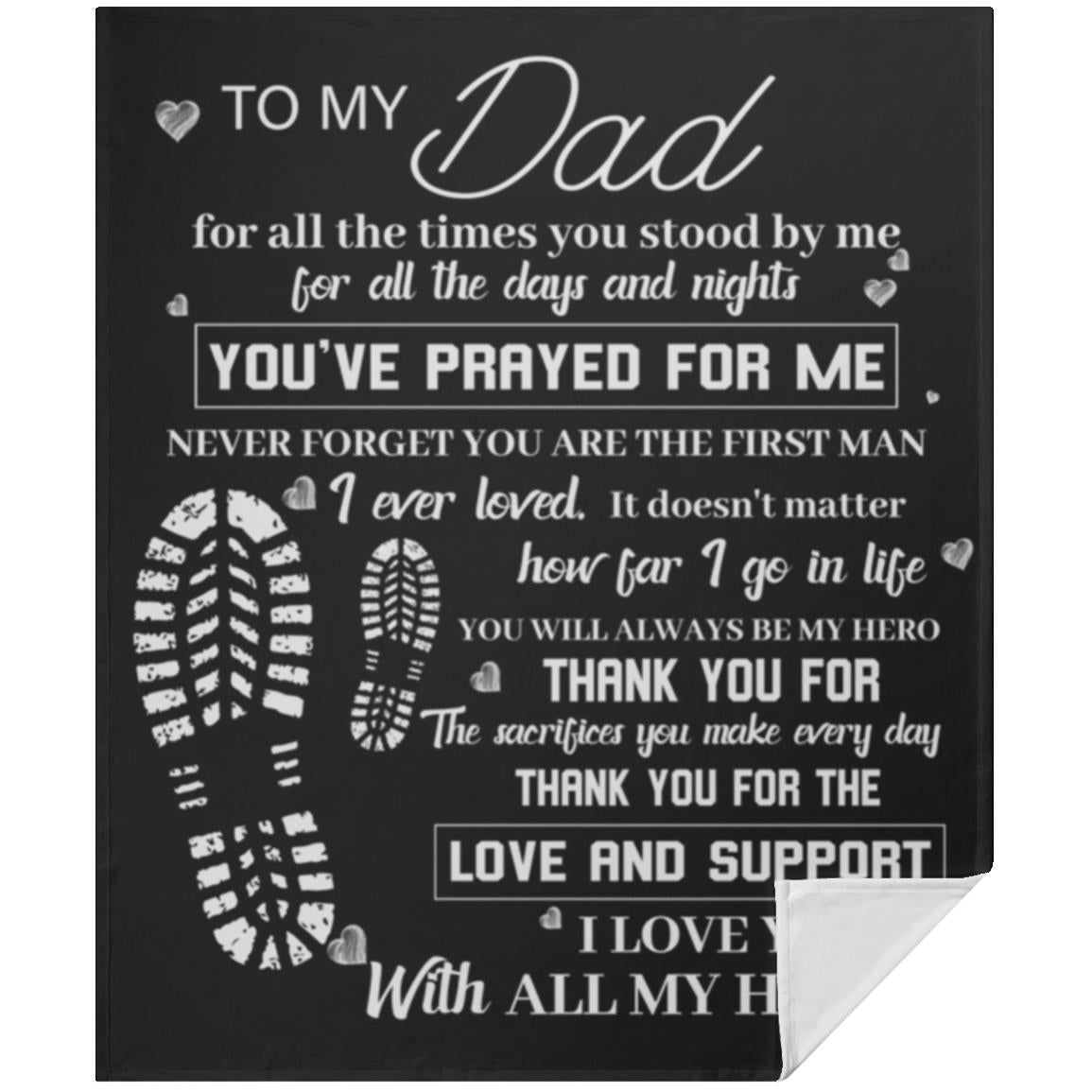 To My Dad Blanket