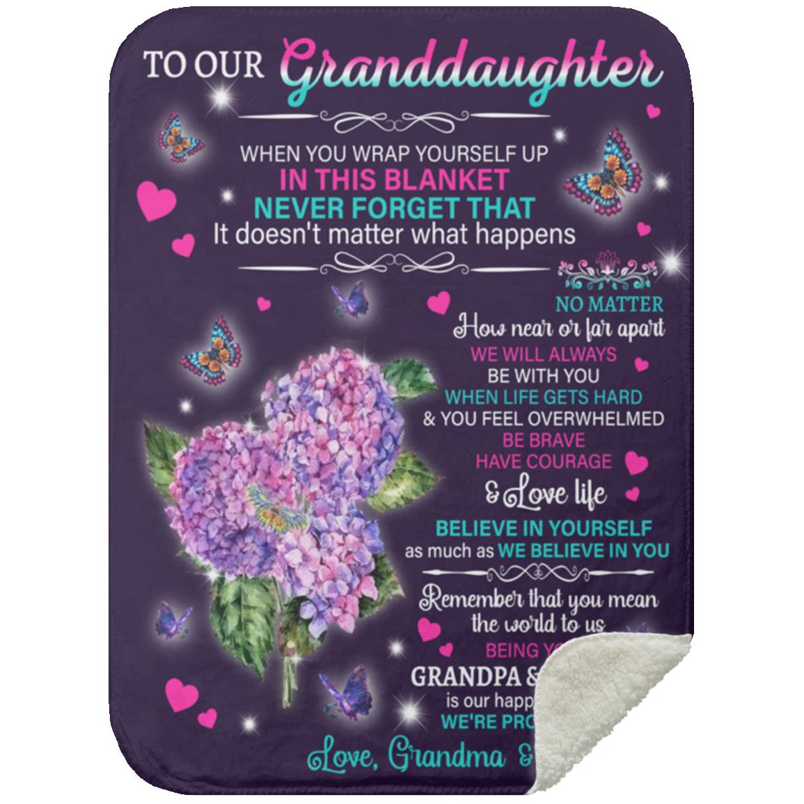 To Our Granddaughter Blanket