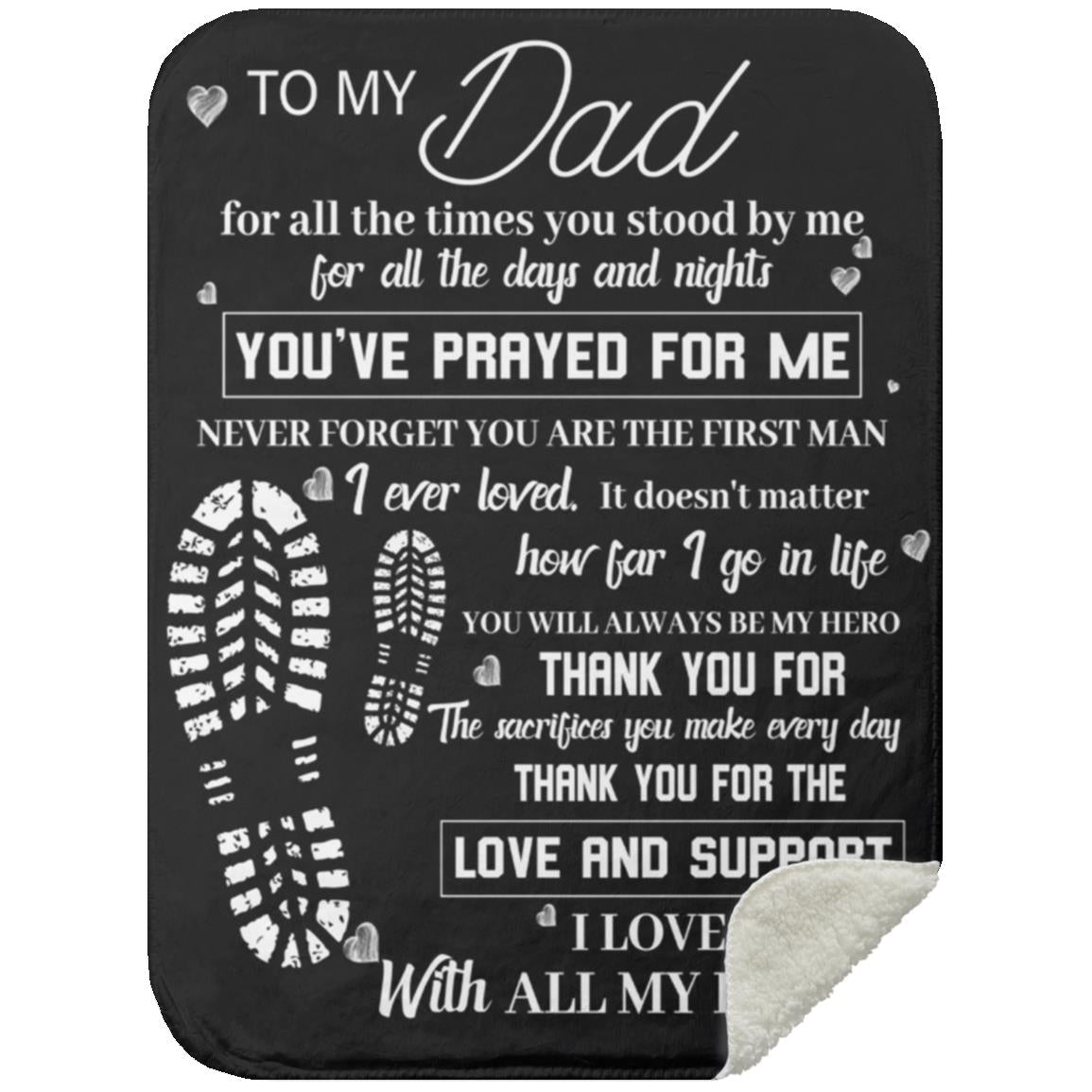 To My Dad Blanket