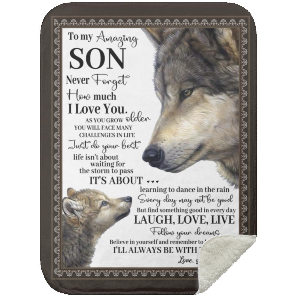 To My Son Blanket From Mom