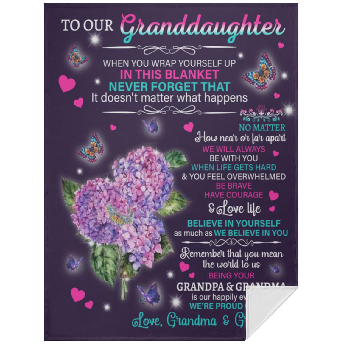 To Our Granddaughter Blanket