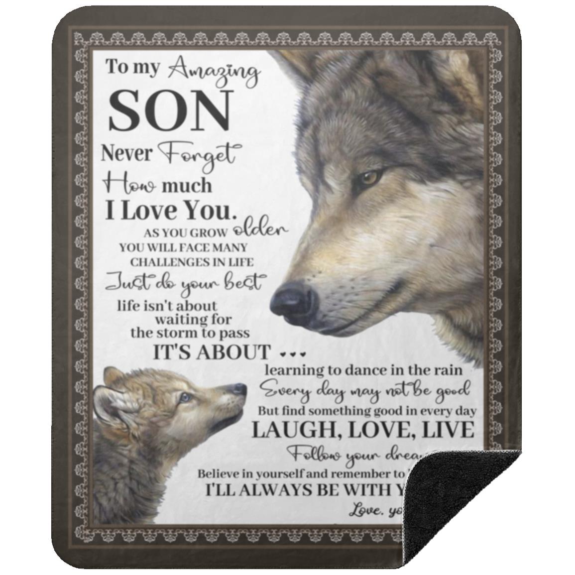 To My Son Blanket From Mom