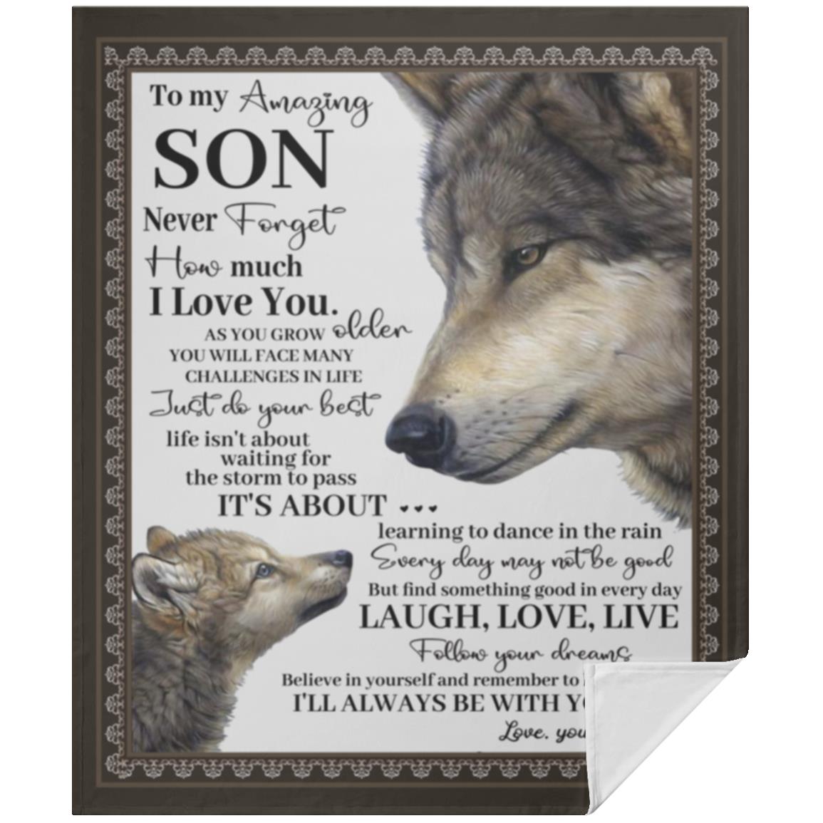 To My Son Blanket From Mom