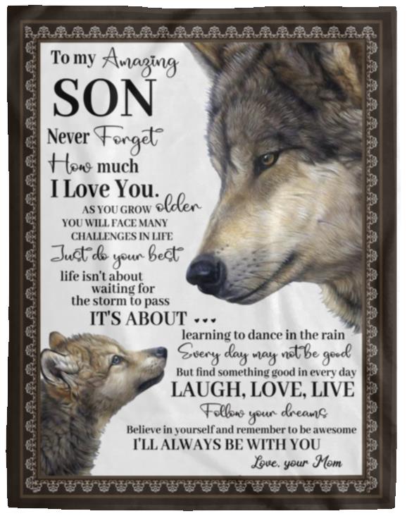 To My Son Blanket From Mom