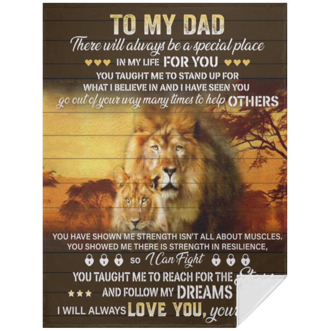 To My Dad Blanket
