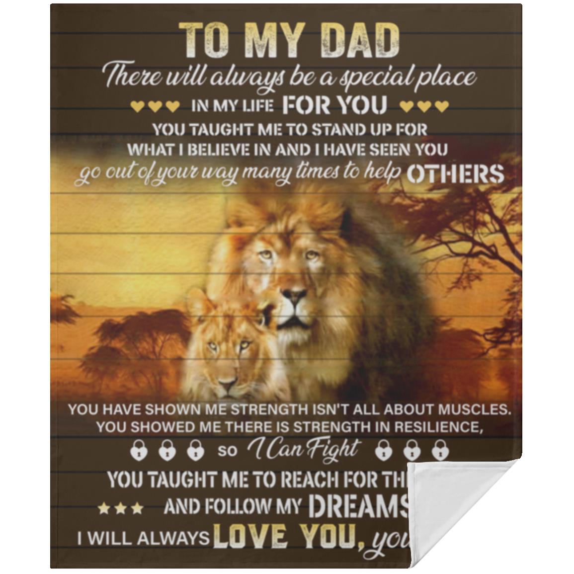 To My Dad Blanket