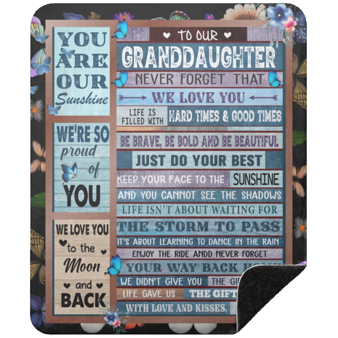 To Our Granddaughter Blanket