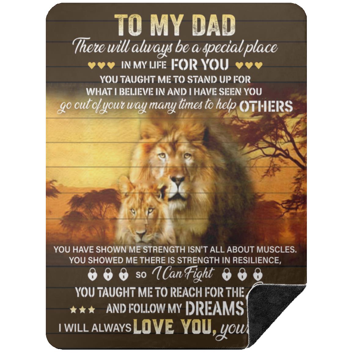 To My Dad Blanket