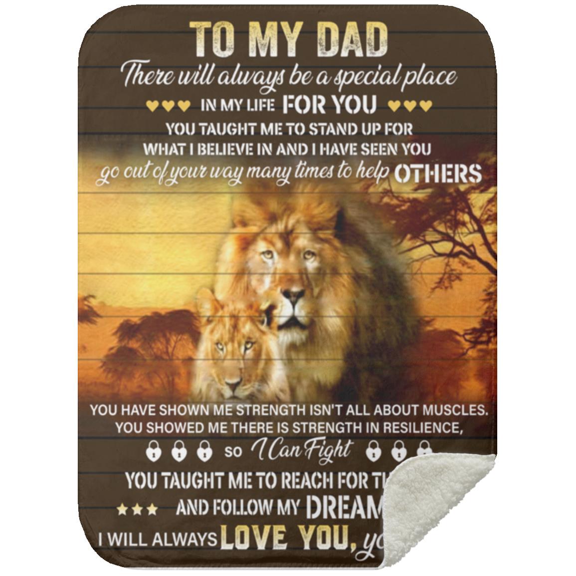 To My Dad Blanket