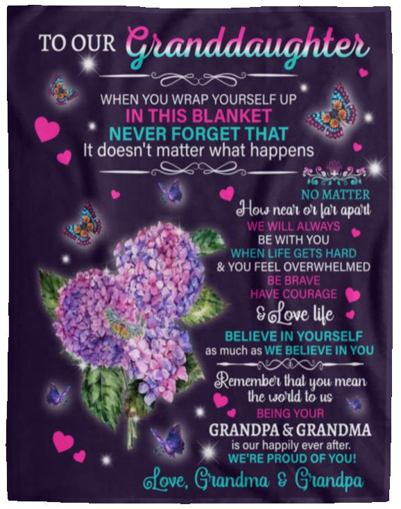 To Our Granddaughter Blanket