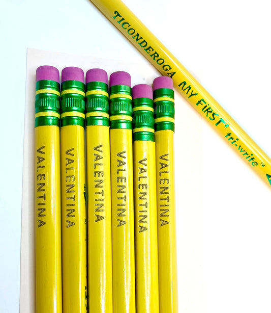 Personalized Beginner Pencil|Tri-Write| My First Ticonderoga PencilEngraved Pencil