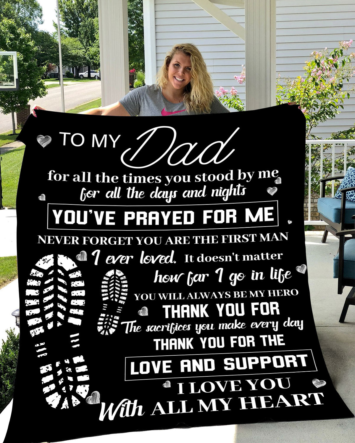 To My Dad Blanket