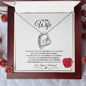 Heartfelt Devotion: Radiant Love Pendant – A Valentine's Message Card for My Beloved Wife