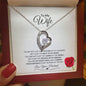 Heartfelt Devotion: Radiant Love Pendant – A Valentine's Message Card for My Beloved Wife