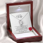 Heartfelt Devotion: Radiant Love Pendant – A Valentine's Message Card for My Beloved Wife