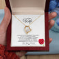 Heartfelt Devotion: Radiant Love Pendant – A Valentine's Message Card for My Beloved Wife
