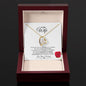 Heartfelt Devotion: Radiant Love Pendant – A Valentine's Message Card for My Beloved Wife
