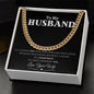 Forever Yours Cuban Link chain: A Sentimental Message Card for Your Beloved Husband 💖🔥