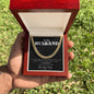 Forever Yours Cuban Link chain: A Sentimental Message Card for Your Beloved Husband 💖🔥