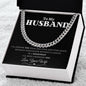 Forever Yours Cuban Link chain: A Sentimental Message Card for Your Beloved Husband 💖🔥