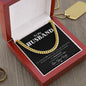 Forever Yours Cuban Link chain: A Sentimental Message Card for Your Beloved Husband 💖🔥