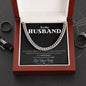 Forever Yours Cuban Link chain: A Sentimental Message Card for Your Beloved Husband 💖🔥