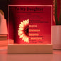 To My Daughter Plaque, From Mom, You Are Braver Than You Believe Plaque, Square Acrylic Square Plaque