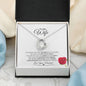 Heartfelt Devotion: Radiant Love Pendant – A Valentine's Message Card for My Beloved Wife
